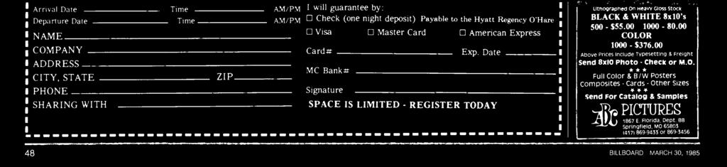 Charge my registration to: Master Card Visa American Express Card# MC Bank # Signature Exp.