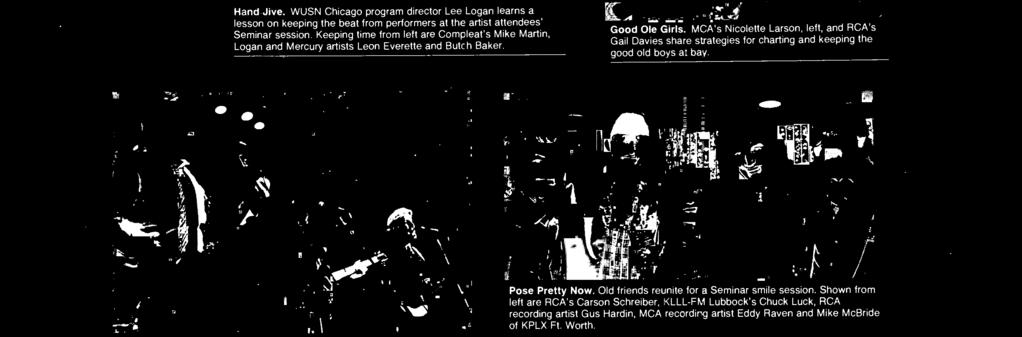 Shown from left are RCA's Carson Schreiber, KLLL -FM Lubbock's Chuck Luck, RCA recording artist Gus Hardin,