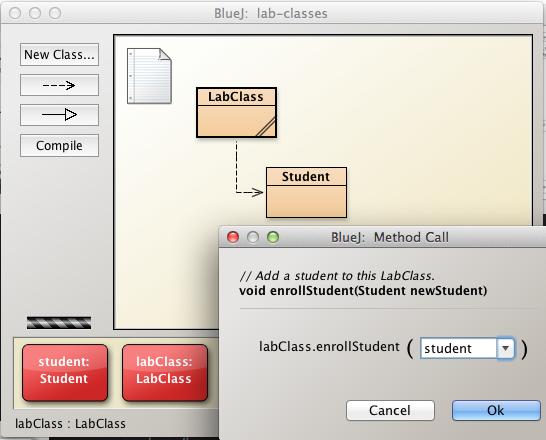 Objects as parameters Parameters may be Primitive data types (example: int, float) Objects (example: String) LabClass has