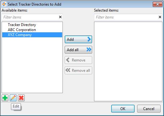 Modify a Tracker directory You can modify an existing Interaction Tracker Directory to update the filtered information and contacts that are included in the directory.