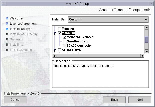 Step 3a: Installing ArcIMS 9.0 During the installation you will be asked to read the license agreement and accept it, or exit if you don't agree with the terms.