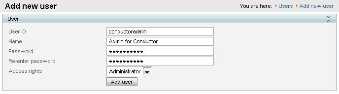 Configuring the TelePresence Server for administration by TelePresence Conductor Configuring the TelePresence Server for administration by TelePresence Conductor Task 5: Create an administrator