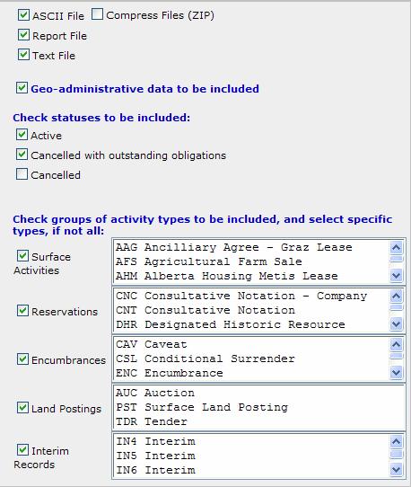 6.4 Land Search Preferences The Land Search Preferences option is selectable if the account has access to Land Search functionality.