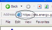 2.4 Main Web Page Security Features: The URL in the address, of the browser, must start with an https session signifying that this web page is using the secure HTTP protocol.
