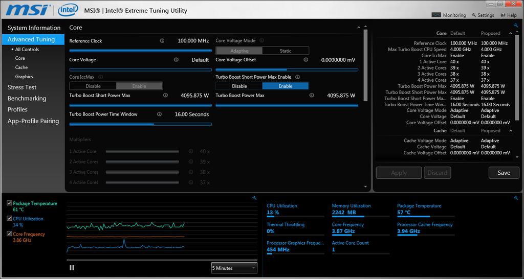 Intel Extreme Tuning Utility Intel Extreme Tuning Utility (Intel XTU) is a simple overclocking software for you to tune, test and monitor your system.