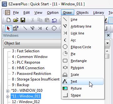 EZware Quick Start Guide 20 7. The Window Settings dialog opens.