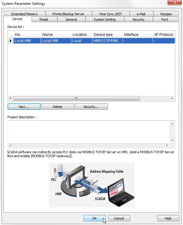EZware Quick Start Guide 9 3. Select the HMI model to use in the project.