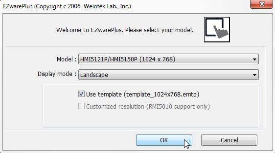 Check the Use template checkbox. Click OK. 4. The System Parameter Settings window opens next.
