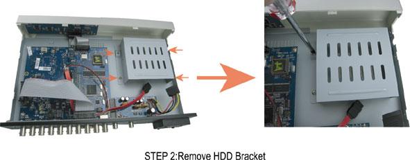 2 DVR HDD Installation (Take Model 2 as an example) The HDDs must be installed before the DVR is turned