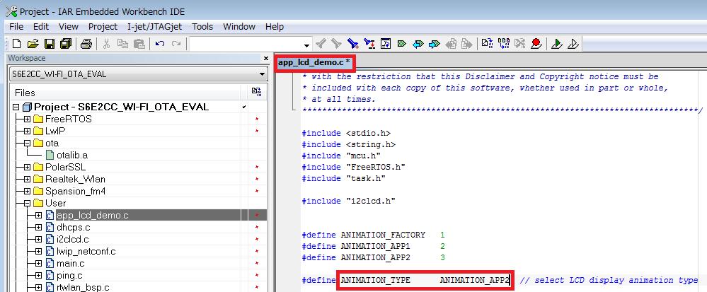 Figure 18. Create User Software (Create a HEX File as Application 2) Build the project and generate the hex format file (= Project.hex ). This hex file is generated on v02.