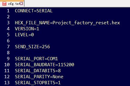 Set SERIAL_PORT in the configuration file (= cfg.txt ) to the connected COM port number in the user environment. Refer to readme.txt on v02.5a_(sk-fm4-216-ethernet)\tools\ota_server.