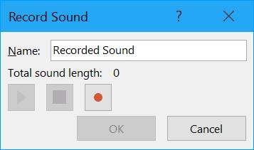 Use the blue stop (rectangle) button when you are ready to stop recording. 5. Label the sound bite. 6. Use the green play (triangle) button when you are ready to hear your recorded sound bite. 7.