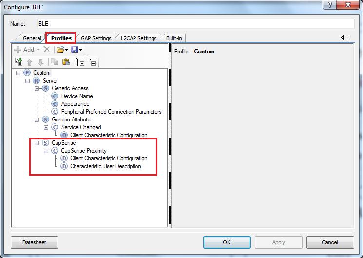 Example Projects notification, which allows the GATT server to send data to the connected GATT client device whenever new data is available.
