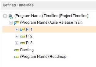 Select the (Program Name) Timeline and then click the Create Iterations button: 4.