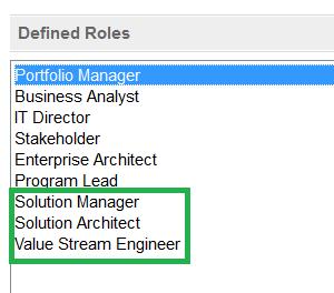 You can use the Portfolio Manager and Business Analyst roles as models, where: Portfolio Manager