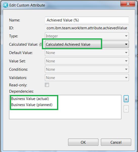 After clicking OK, the Calculated Value appears in the Attributes box for this attribute: 14.