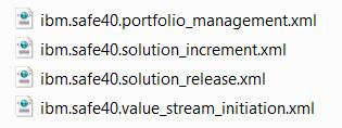 Perform these steps in both the My SAFe V4.0 Portfolio and My SAFe V4.0 Program project areas. 1. Download the portfolio_wi_templates.