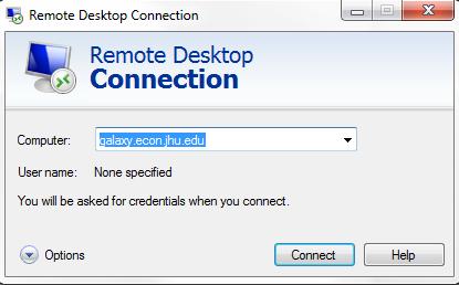 2. RDP connections: Please use the regular RDC application for Windows, the Microsoft Remote Desktop app