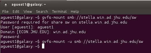 You can mount and unmount network shares manually using the terminal as well: