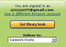 For the title you want to download, tap the CHOOSE A FORMAT button, then tap Kindle Book.