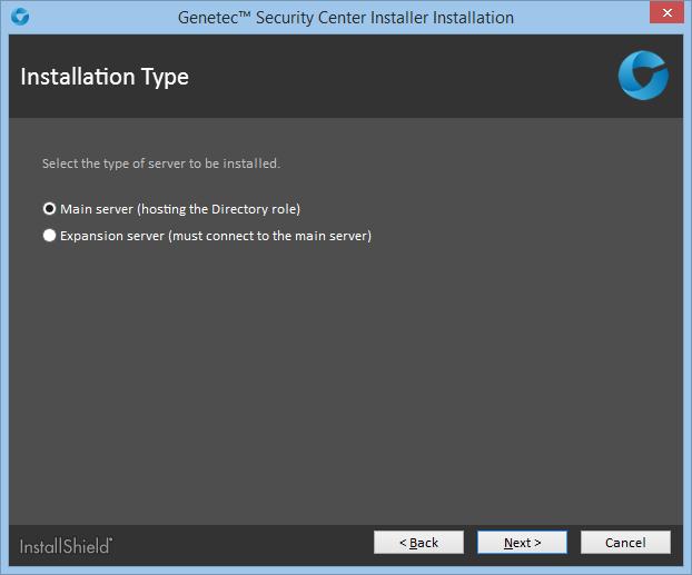 Installing Security Center (Optional) Omnicast Compatibility Packs: If Omnicast systems will be federated, select the required Omnicast compatibility packs 6 To change the installation folder, click