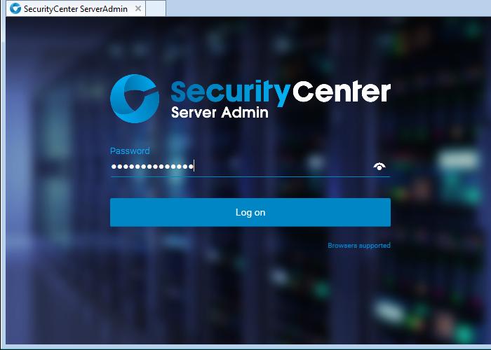 Installing Security Center To connect an expansion server to the main server: 1 Open the Server Admin web page by doing one of the following: In the address bar of your web browser, type