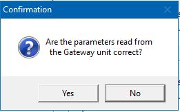 3.1.4. The software will open. Click the Read button to read the existing parameters from the gateway.