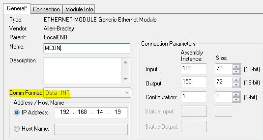 3.2.3. Navigate to Generic Ethernet Module and click the OK or Create button, depending on the version of RSLogix that you are using. Figure 3-30 3.2.4.