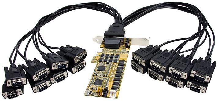 Introduction The PEX16S952LP PCI Express serial card (16950 UART) lets you turn a low profile PCIe slot into sixteen RS232 (DB9) serial connections.