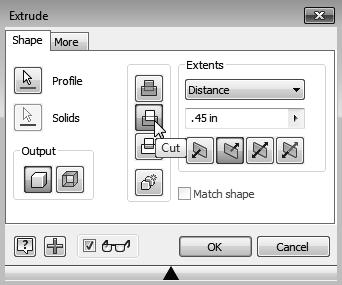 7. Inside the graphics window, click once with the rightmouse-button to display the option menu.