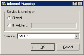 2.4 Basic Traffic Policy Configuration Rules for incoming traffic (Step 6) for example, mapping to SMTP (email) server. Figure 2.8 Network Policy Wizard mapping of SMTP server Figure 2.