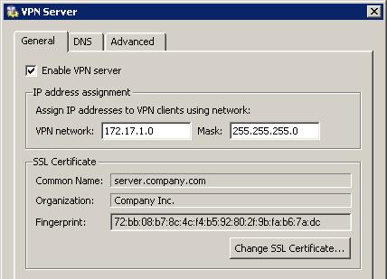4.1 Headquarters configuration The headquarters uses IP addresses 192.168.1.x with the network mask 255.255.255.0 and with DNS domain company.com. The branch office uses IP addresses 10.1.1.x with network mask 255.