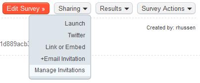 Sending Reminders Sending a Bulk Reminder 1. Click on Manage Invitations under Sharing as shown here: 2. Click on the name of the invitation you sent.