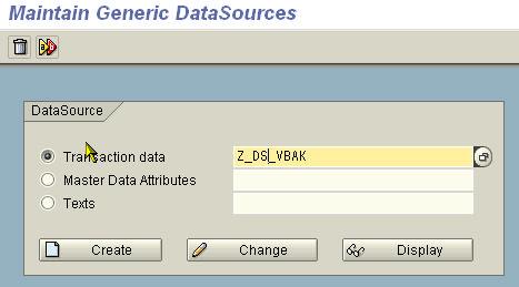 2. Create a Generic Data Source a).