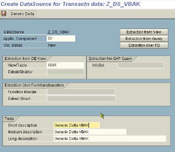 Choose Create The screen for creating a generic Data Source appears. 3.