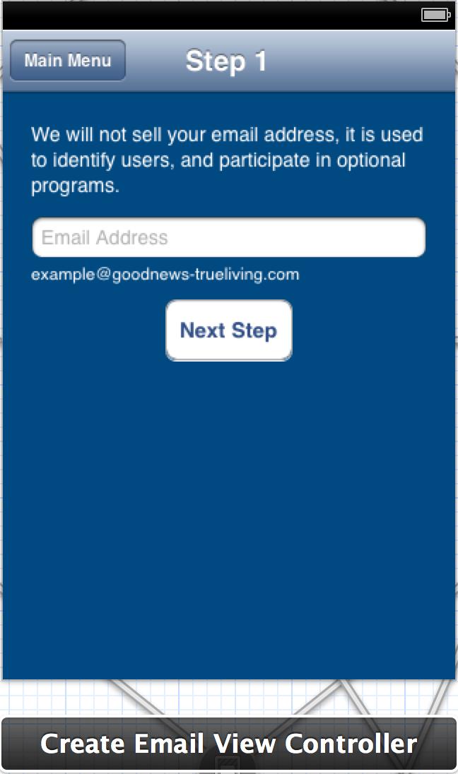 HealthyFROGS ios Developer s Guide 17 Step 4: Here, 2 labels, a button, and a text field are added,