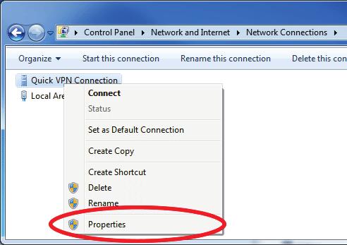 Section 5 - Quick VPN VPN Setup Instructions