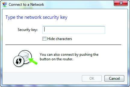 Section 6- Connecting a Wireless Client 5. Enter the same security key or passphrase (Wi-Fi password) that is on your router and click Connect.