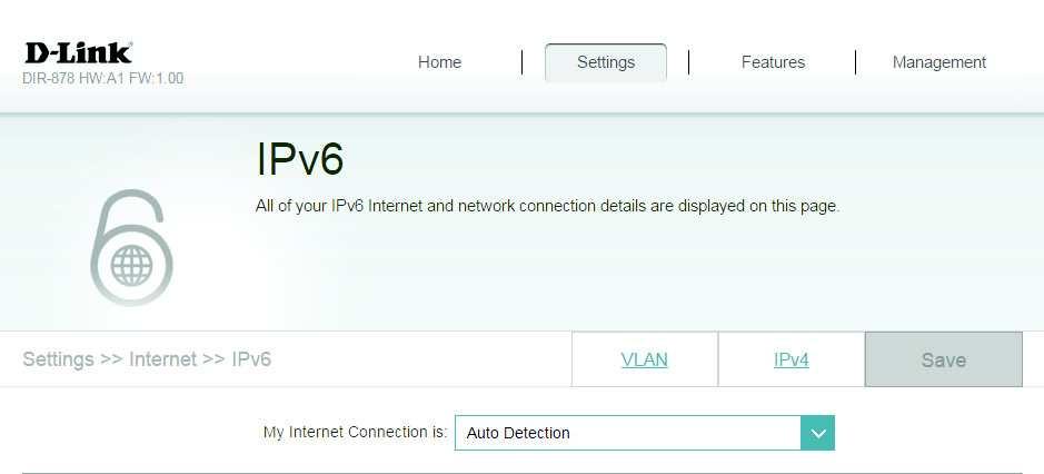 Section 4 - Configuration Auto Detection Select to automatically detect the IPv6 connection method used by your Internet Service Provider (ISP).