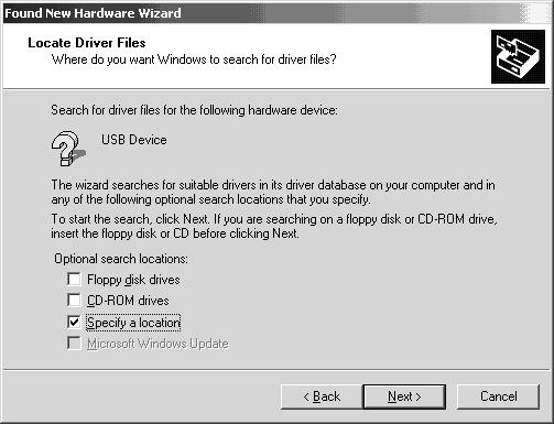 [1] When Windows 2000 Professional is used R The following indicates the procedure for installing the USB driver when using Windows R 2000 Professional.