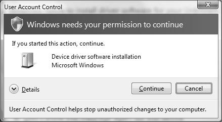 [3] When Windows Vista used R The following shows installation procedure of USB driver when using Windows Vista R.