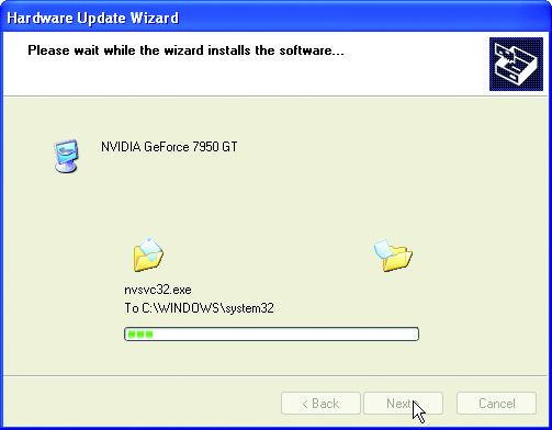 Step 1: Found new hardware wizard: Video controller (VGA Compatible) Click the "Next" button to install