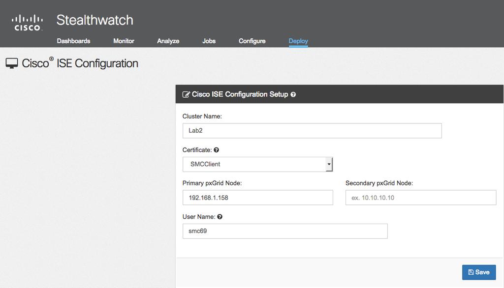 Step 4 From the Stealthwatch Management Center Dashboard, select