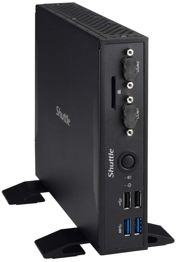Slim Design Operating System Processor Memory Slots Storage Bays Connectors Power Supply Applications Feature Highlights Slim 1.3 litre metal chassis, black Dimensions: 20 x 16.5 x 3.95 cm (LWH) Incl.