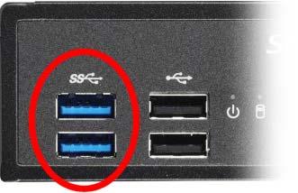 USB 3.0 The Shuttle XPC slim Barebone DS67U7 has six USB ports, two of which are USB 3.