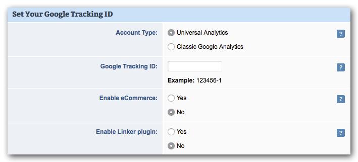 Adding Google Analytics To add Google Analytics to your page: For a standard event, go to Events > Promotion & Communication > Web > Weblinks For an express event, go to Events > Promotion &