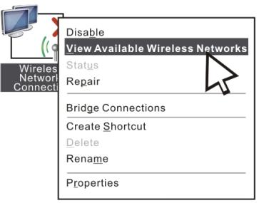 2. Right click Wireless Network