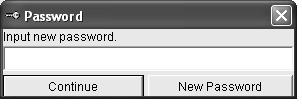 Figure 43: Inputting New Password 5. Type the new password and click New Password.