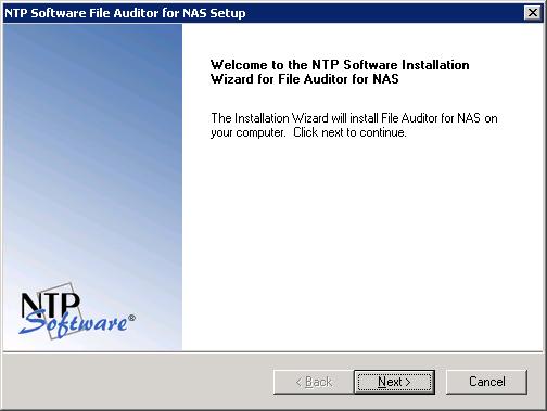 Installing NTP Software Defendex for NAS, EMC Edition 1.