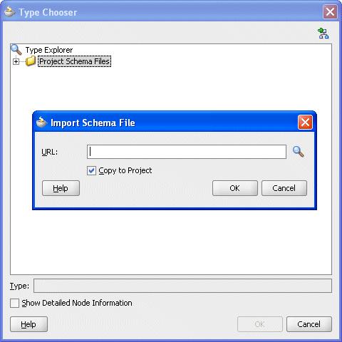 Figure 5 21 Import Schema File with Type Chooser 5.